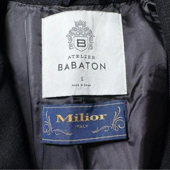 Aritzia Babaton Wool Cashmere Tailored Coat – Italian Milior Buttons – Size S - Picture 9 of 16